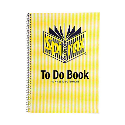 SPIRAX 706 NOTEBOOK TO DO LIST 140 PAGE A4