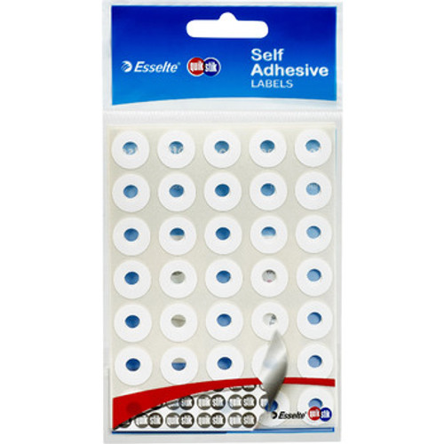 QUIK STIK RING EYELETS LABEL Paper P140 White