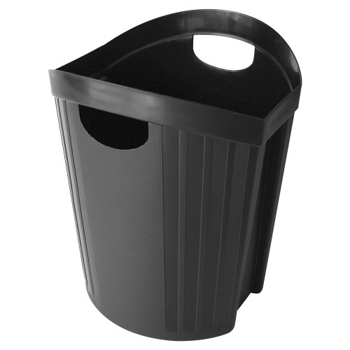 ESSELTE NOUVEAU WASTE PAPER BIN 15 Litre Black