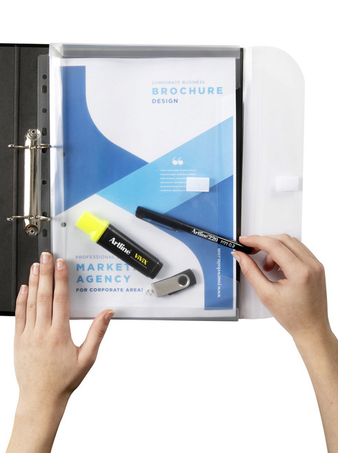 MARBIG BINDER WALLET A4 Clear Expanding