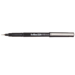 ARTLINE 220 SUPER FINE WRITING PENS Black Bx12