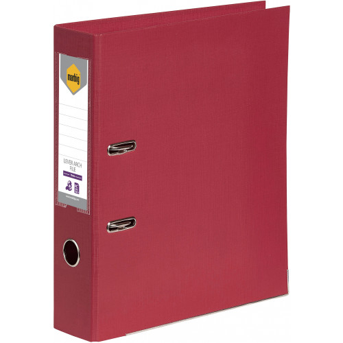 MARBIG LEVER ARCH FILE FOOLSCAP DEEP RED