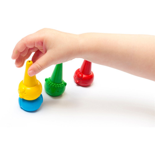 EASI-GRIP ANIMAL CRAYONS SET OF 4