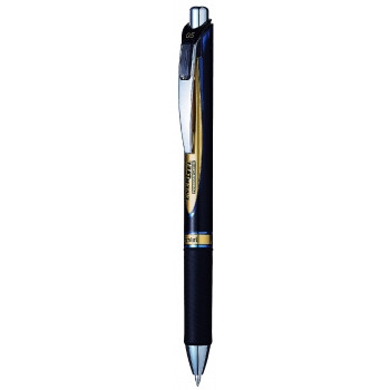 Pentel BLP75 Energel Permanent Liquid Gel Pen Retractable 0.5mm Fine Nib Blue, Box of 12