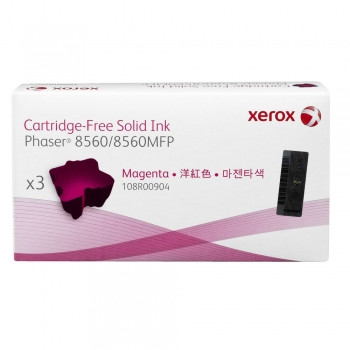 FUJI XEROX PHASER 108R00904 MAGENTA INK 3PK 3.4K Suits Phaser 8560 / 8560MFP / 8550 *** Temporarily Out of Stock ***