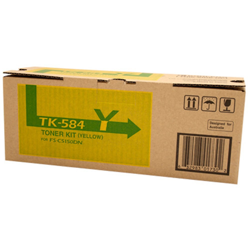 Kyocera TK-584Y Original Yellow Toner Cartridge 2.8K Suits FS-C5150DN
