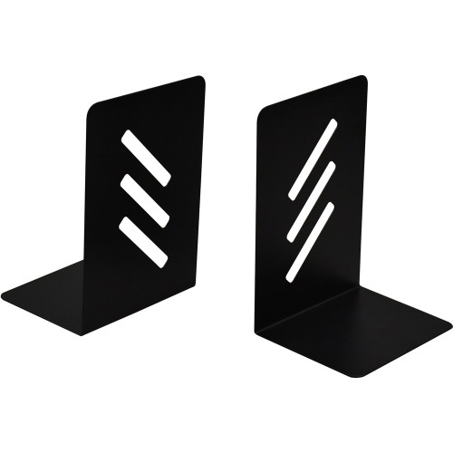 ITALPLAST Metal Bookend - Black, Each