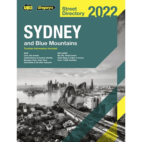 UBD STREET DIRECTORY 2023 Sydney & Blue Mountains - 59h Edition