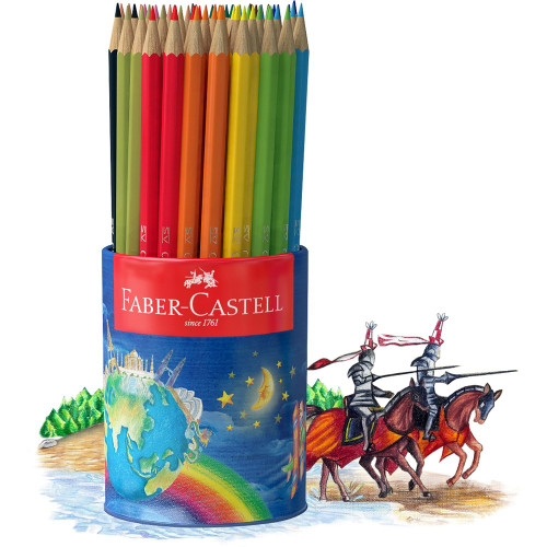 Faber-Castell Classic Colour Pencils Assorted, Cup of 72 (inc. 12 Colours)
