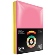 Optix Paper 80gsm A4 - Assorted Fluoro, Ream of 500 (193449)