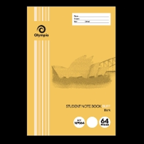 Olympic NSW Student Book Blank NP064 250x175 64 Page Buff (197746)