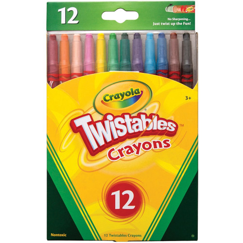CRAYOLA CRAYONS TWISTABLES 12 Asst