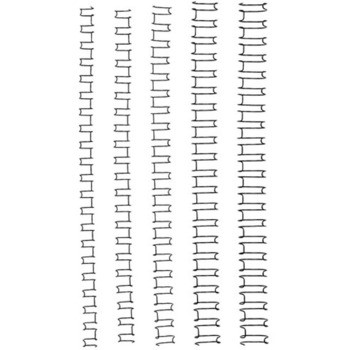 GBC IBICO WIRE 21 LOOP 6MM BLACK 100PK SAME AS PHE-Swire6blk2:1(23)