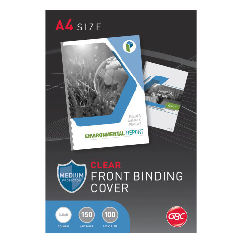 IBICO BINDING COVERS A4 150Micron Clear