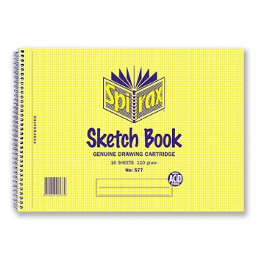 SPIRAX 577 SKETCH BOOK 16 Leaf 177 x 245mm S/O ** ETA 26/10/2026 **