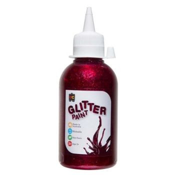 GLITTER PAINT 250ML MAGENTA