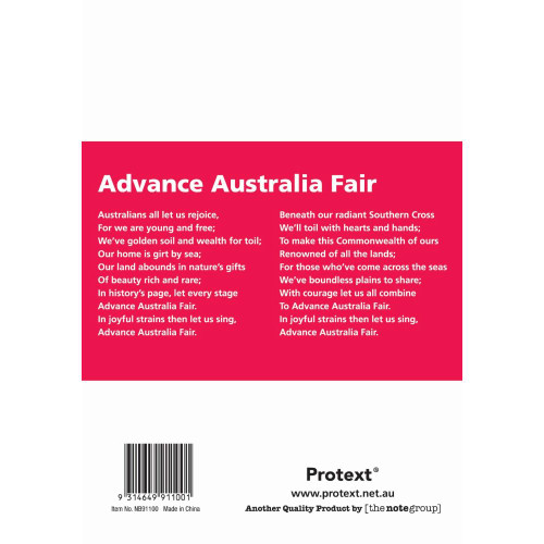 PROTEXT PP COVER STUDENT NOTE BOOK RED 64 PAGE SINGLE RULED 12MM