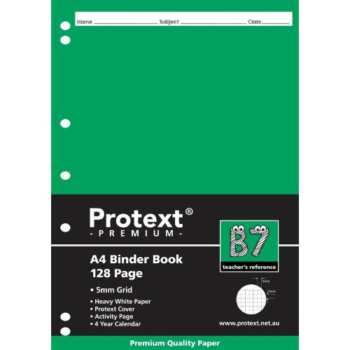 A4 BINDER GRID 5MM 128PG