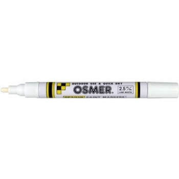 BROAD TIP OSMER PAINT MARKERS 2.5mm - White (Box of 12)