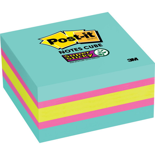 POST-IT 2027-RCR MEMO CUBES Asstd Ultras 400Sht 76x76mm 7100254000