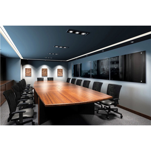 VISIONCHART GLASSBOARD LUMIERE Magnetic 1800x1200mm Black