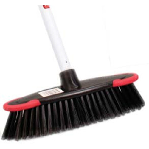 DELUXE BROOM 30cm with Handle and Anti-scuff Wall Protectors