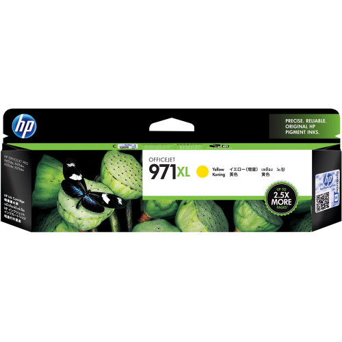 HP 971XL ORIGINAL YELLOW HIGH YIELD TONER 6.6K Suits OfficeJet Pro MFP X476DW / 576 / 451 / 551