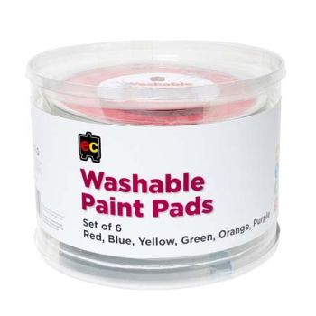PAINT STAMPER PAD ASSORTED YL,BL,RD,OR,PUR,GR 15CM