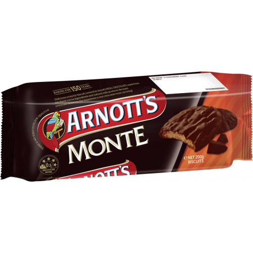 ARNOTTS MONTE CHOCOLATE 200gm