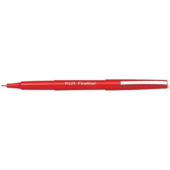 PILOT SW-PPF FINELINER PENS Red Bx12