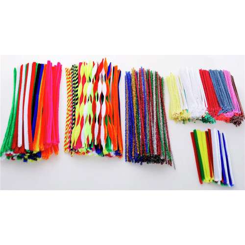 JASART PIPE CLEANERS Chenille Asstd Cols 1.2x30cm Pk100