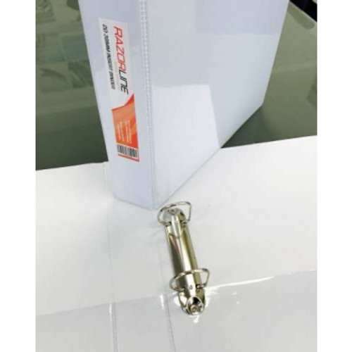 RAZORLINE INSERT BINDER A4 25mm 2D Ring White