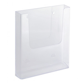 ITALPLAT A4 Wall Mount Brochure Holder - Clear, Each ***See Also JPM-86610***