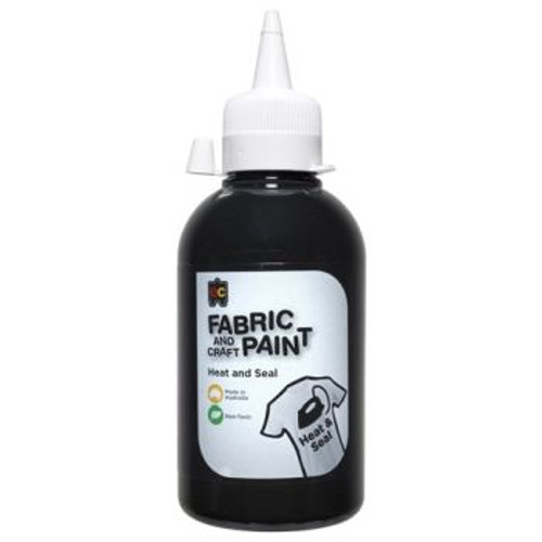 FABRIC AND CRAFT PAINT 250ML BLACK
