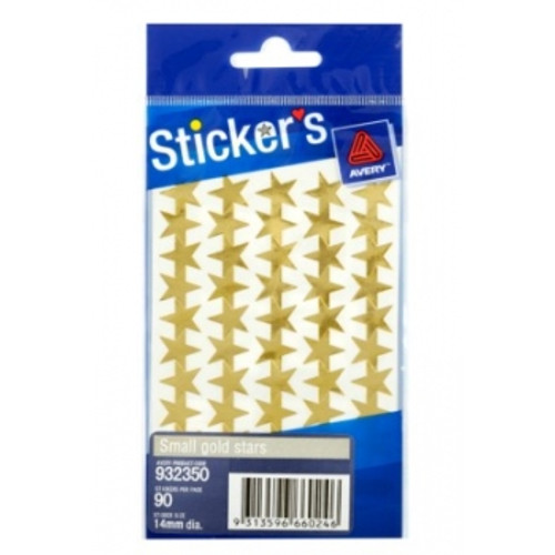 AVERY STICKER HANDIPACKS Small Gold Stars 10 Packs of 90 (900 stars)