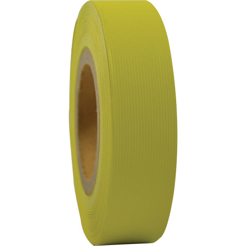 RAINBOW STRIPPING ROLL RIBBED 25mmx30m Yellow