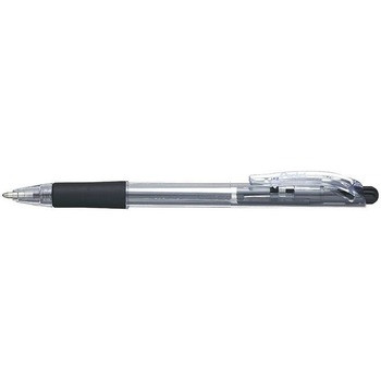 Pentel BK420 WOW! Ballpoint Pen Retractable 1.0mm Broad Nib Black,Box of 12
