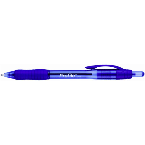PAPERMATE PROFILE BALLPOINT PEN 1.0mm Retractable Bold Tip Blue, Each *** While Stocks Last ***