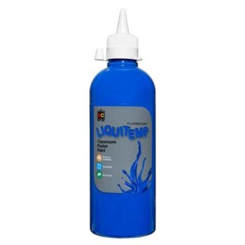 FLUORESCENT LIQUITEMP POSTER PAINT 500ML BLUE
