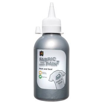 FABRIC AND CRAFT PAINT 250ML SILVER