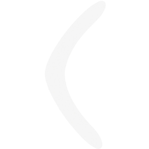 ZART CARDBOARD BOOMERANGS Two Sizes White Pack of 60