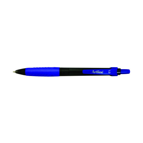ARTLINE IKONIC 8410 BALLPOINT RETRACTABLE GRIP MEDIUM BLUE BOX 50