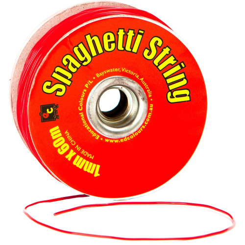 EC SPAGHETTI STRING 1mm X 60mt Red