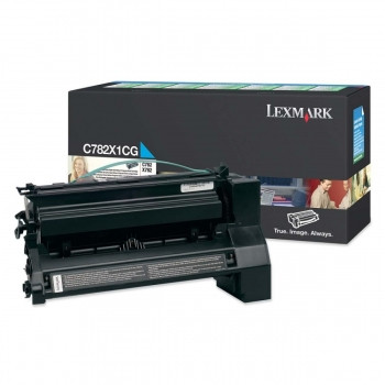 LEXMARK C782X1CG ORIGINAL CYAN PREBATE TONER CART 15K Suits C782