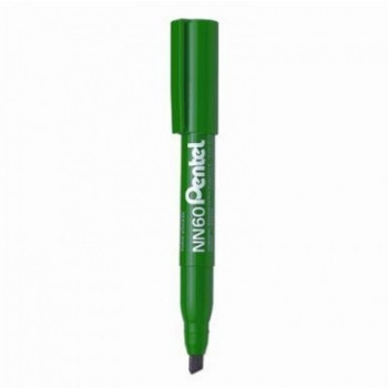Pentel NN60 Permanent Marker Chisel Point 3.0-6.0mm Green, Each