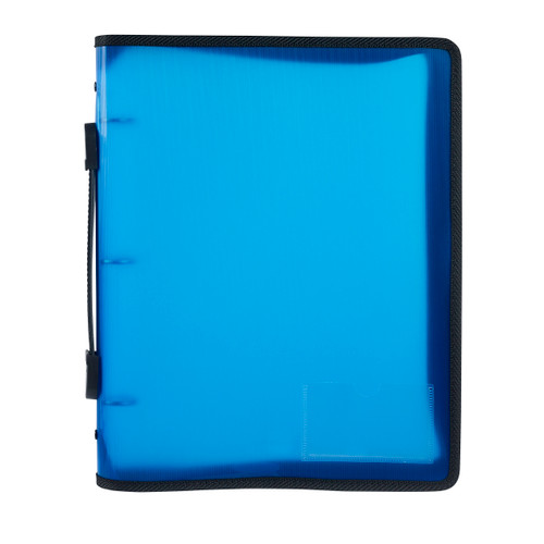 MARBIG ZIPPER BINDER 25MM 3O WITH HANDLE BLUE