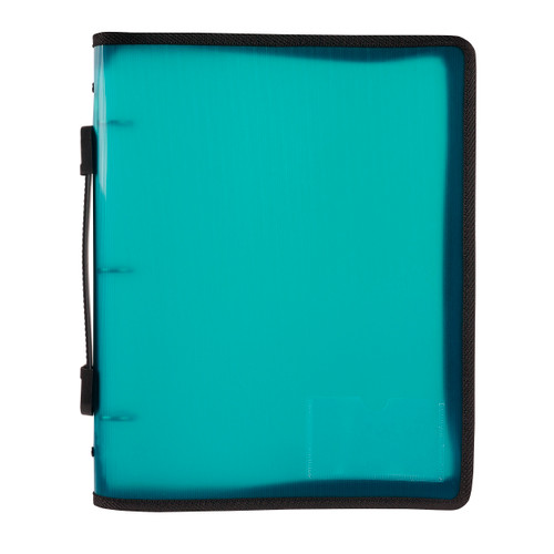 MARBIG ZIPPER BINDER 25MM 3O WITH HANDLE TEAL