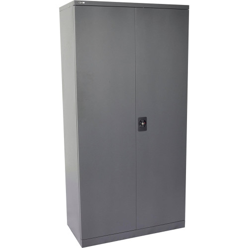 GO STATIONERY CUPBOARD H1830xw910xd450mm Assembled Graphite Ripple