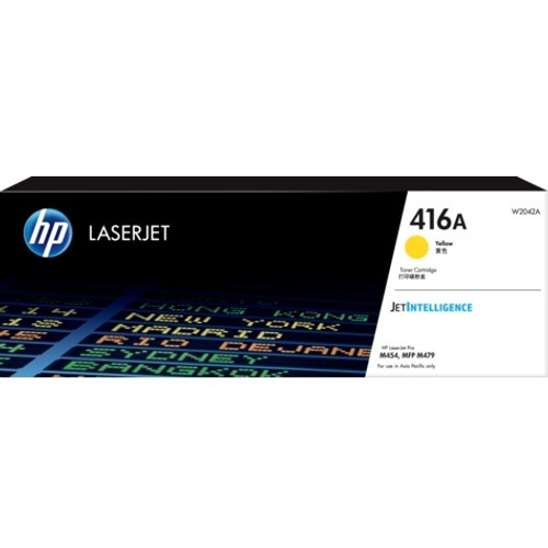 HP #416A ORIGINAL YELLOW TONER W2042A 2.1K Suits HP Color Laserjet Pro M454 / M479