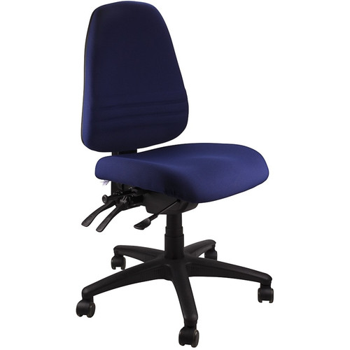 ENDEAVOUR 103 FULLY ERGONOMIC CHAIR NAVY FABRIC NO ARMS